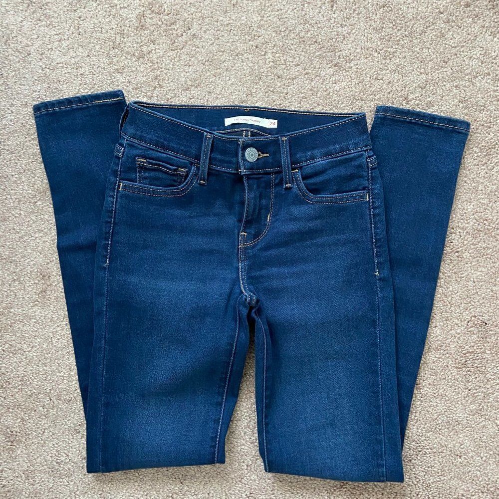 Levi's 710 Flawless Super Skinny Jeans - Majestic